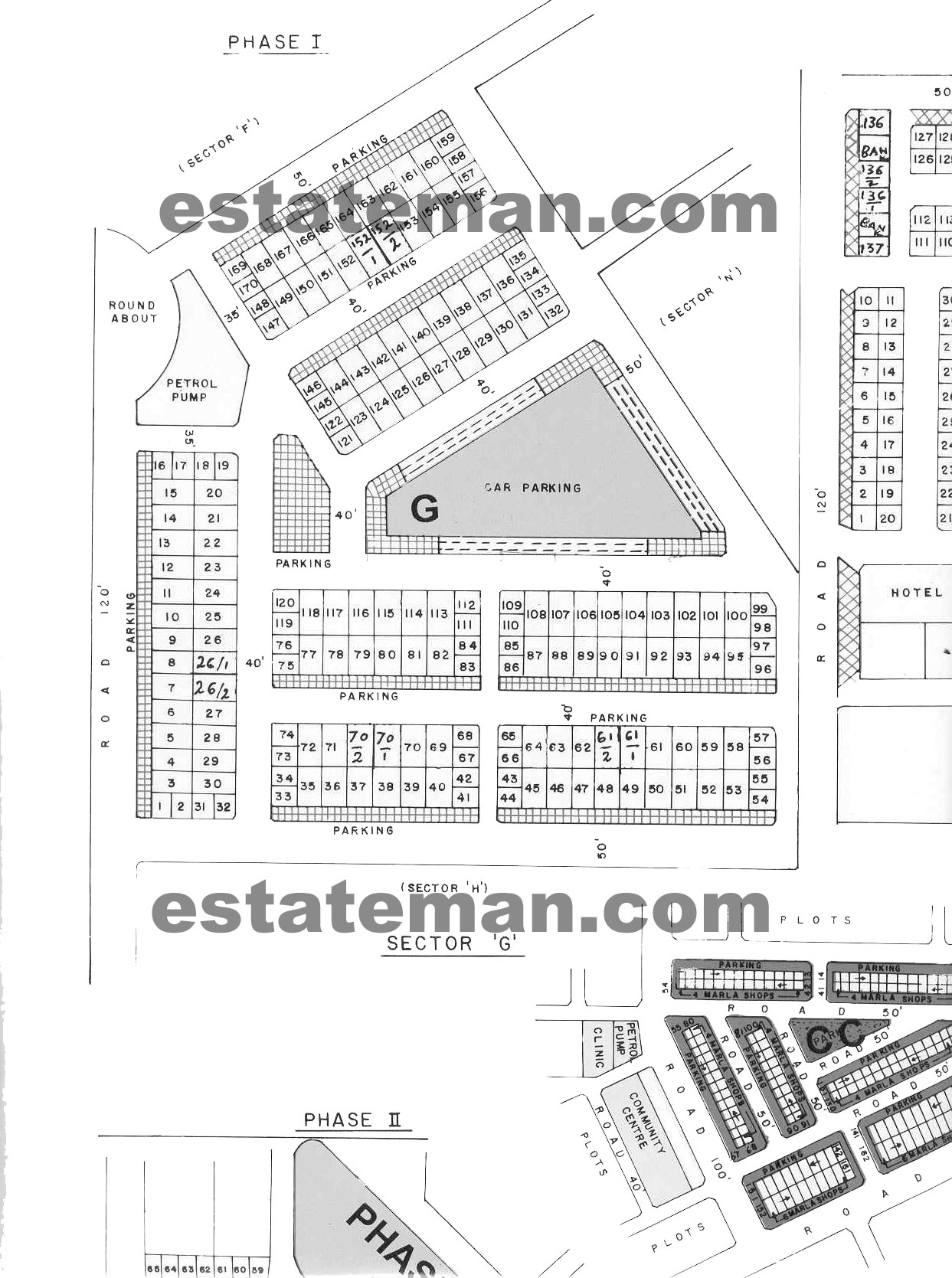 Defence Commercial Phase I -  Lahore (Map Area 1) Click on Map Navigation Buttons as required