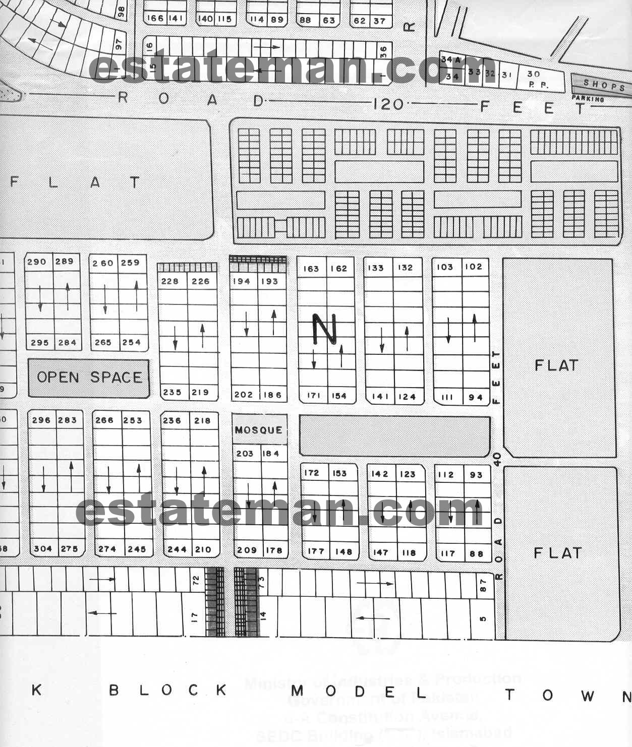 Model Town Map