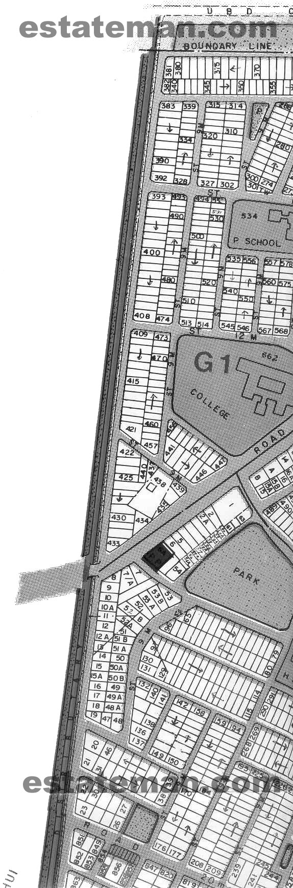 Johar Town Phase 1 (Map Area 1) Click on Map Navigation Buttons as required.