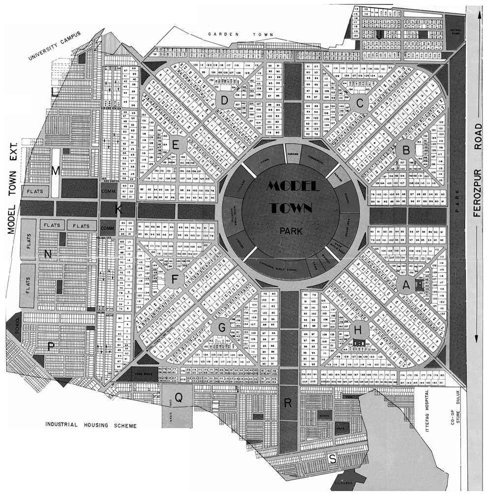 Model Town. Please click on different areas of map  to get it enlarge.