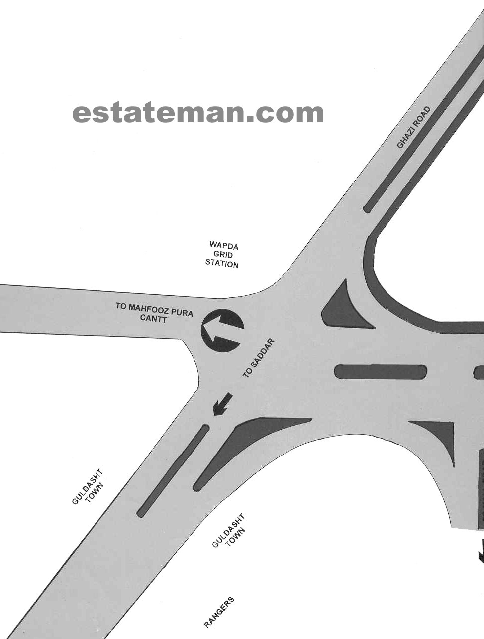 Park View (Map Area 3) Lahore. Click on Map Navigation Buttons as required.