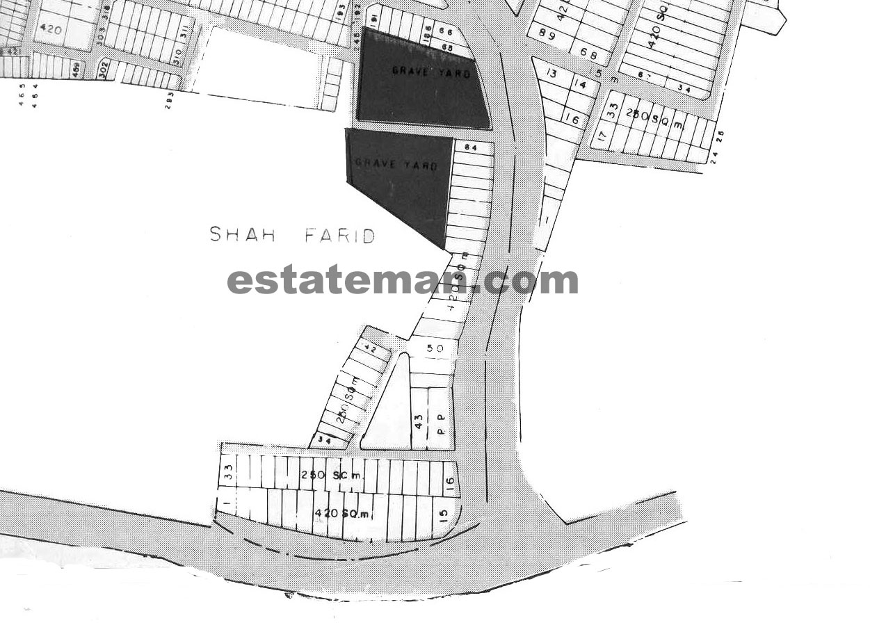 Sabzazar Phase 1 & 2. (Map Area 14) Click on Map Navigation Buttons as required.
