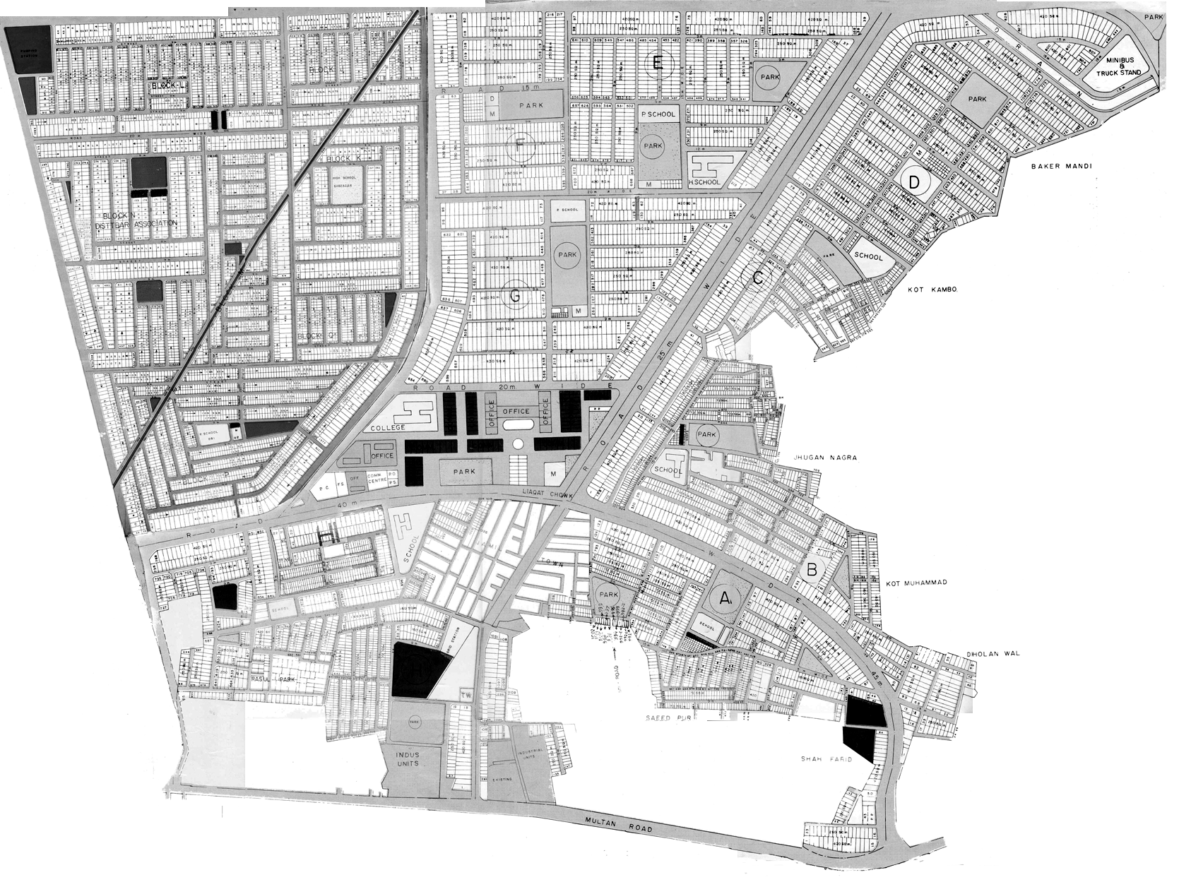Sabzazar Phase 1 & 2. Please click on different areas of map  to get it enlarge.