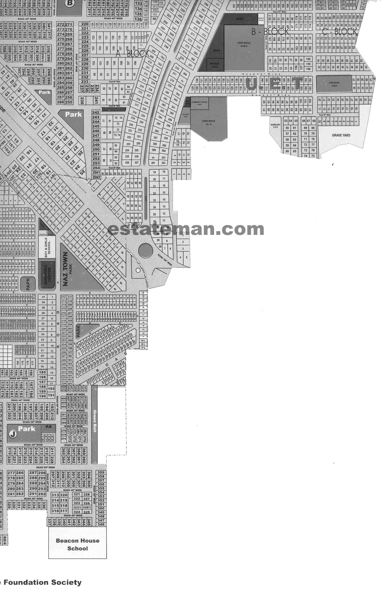Unified Town (Map Area 4). Click on Map Navigation Buttons as required. 