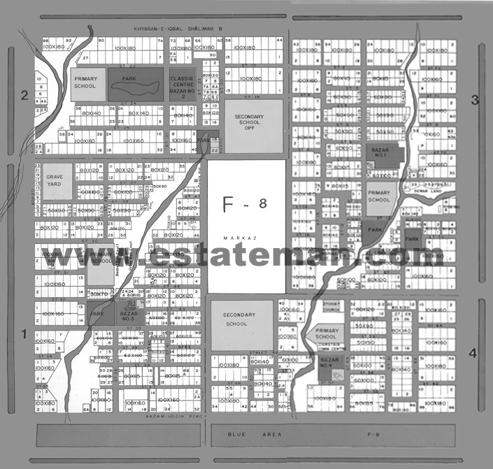 F8 Kacheri Islamabad Map Sector F 8 Islamabad