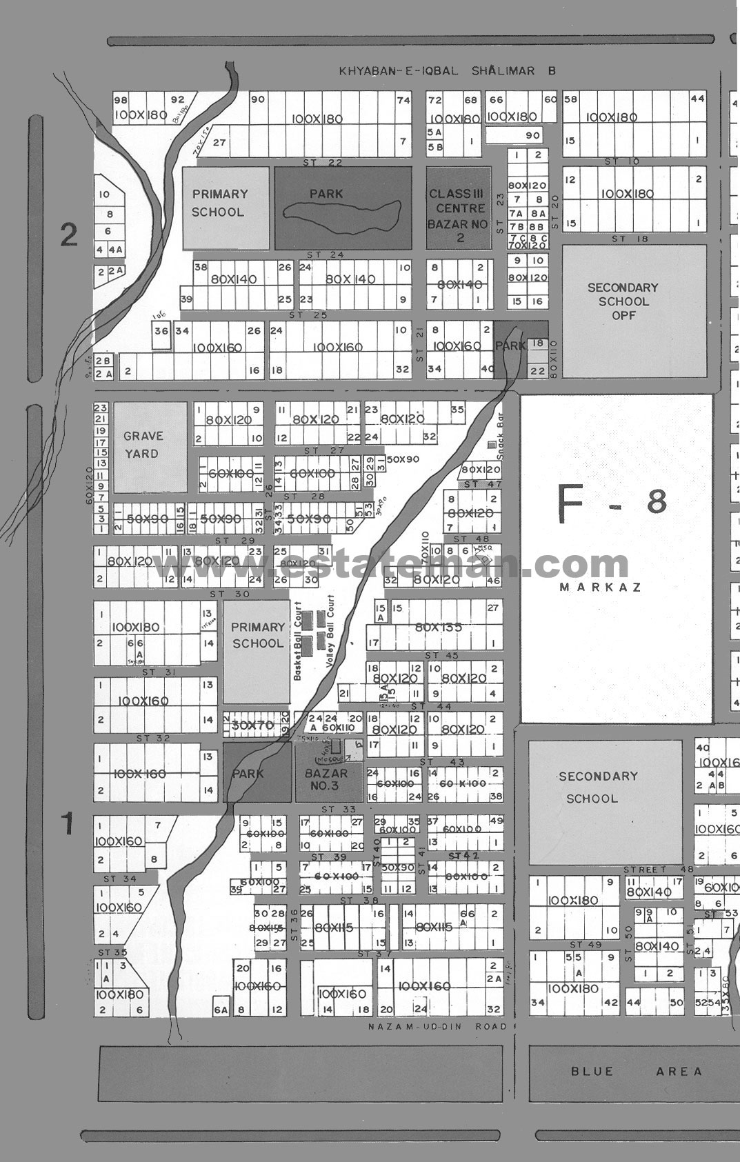 F8 Kacheri Islamabad Map Sector F 8-1-2 Islamabad