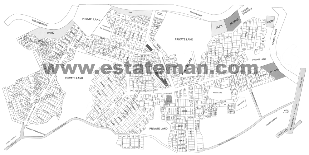 Gulrez Housing Scheme...Please Click for Detailed Map