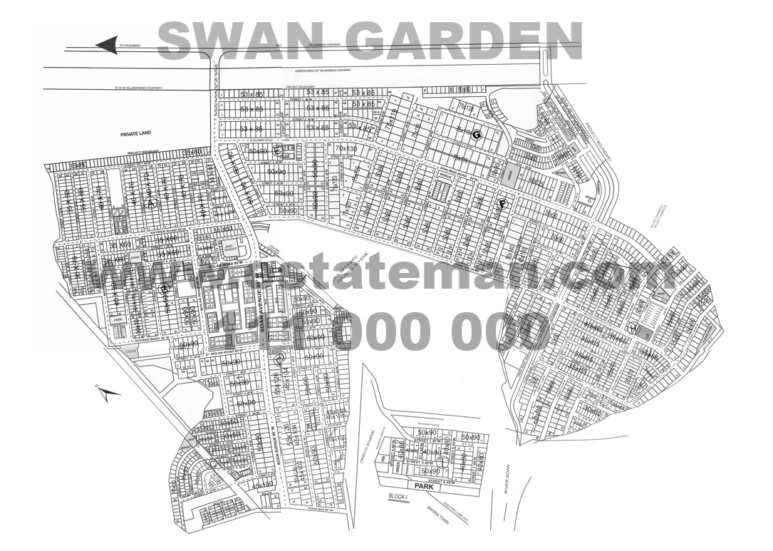 Swan Garden Islamabad...Please Click for Detailed Map
