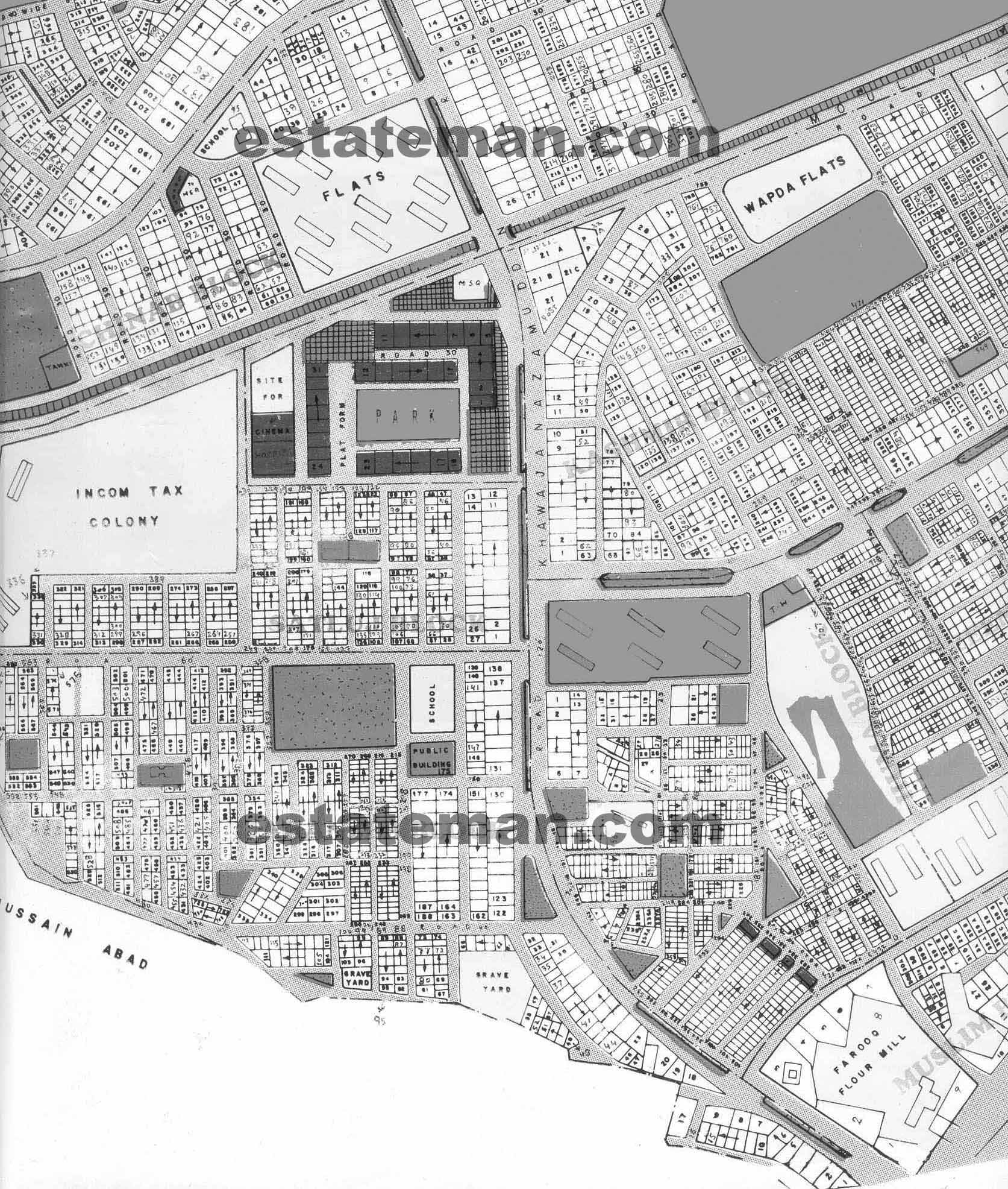 Allama Iqbal Town (Map Area 7) Click on Map Navigation Buttons as required