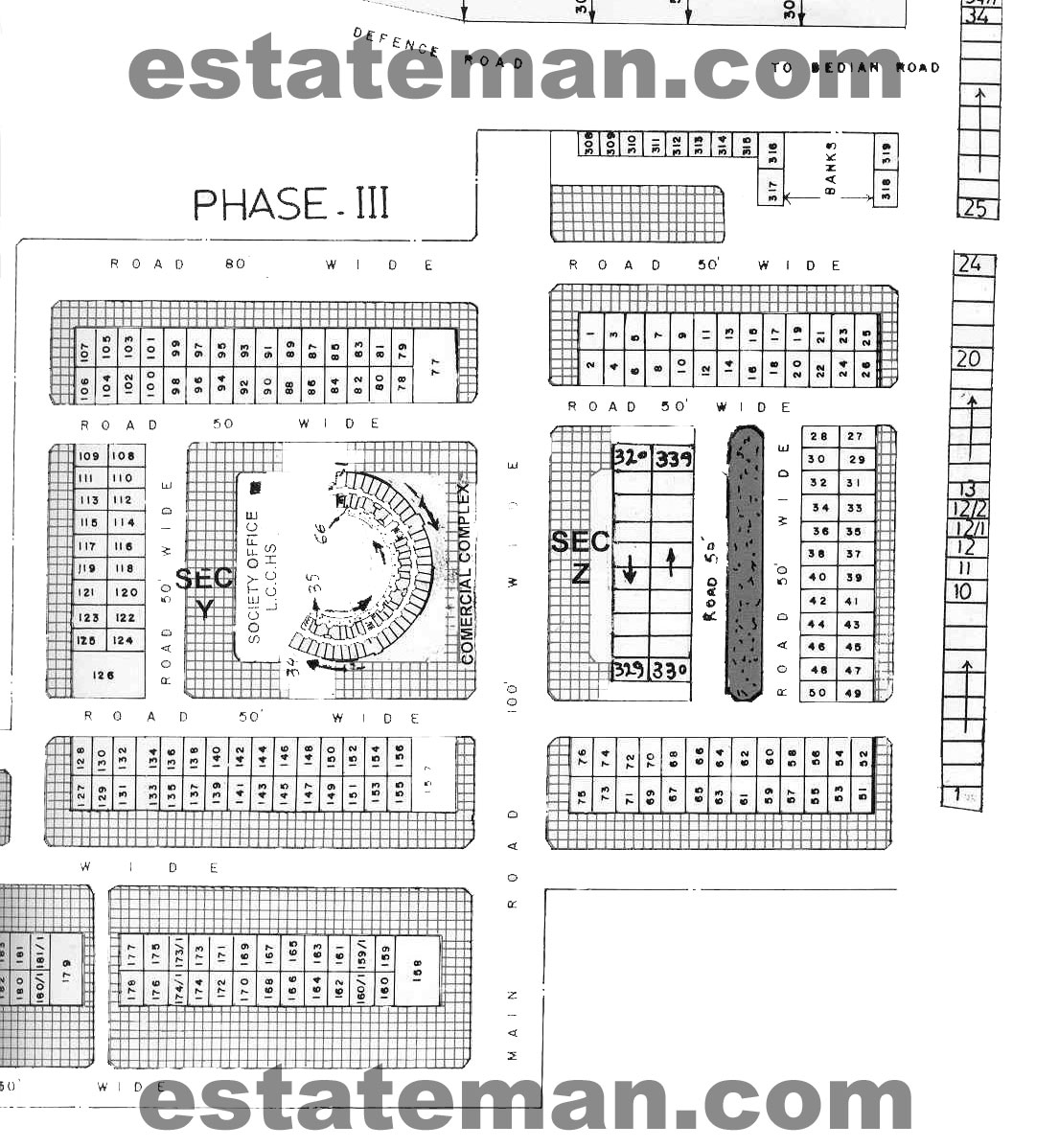 Defence Commercial Phase III - Lahore (Map Area 6) Click on Map Navigation Buttons as required
