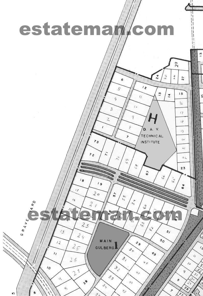 Gulberg Phase 1, 2, 3, 4.(Map Area 1) Please Click Map Navigation Buttons as required. 