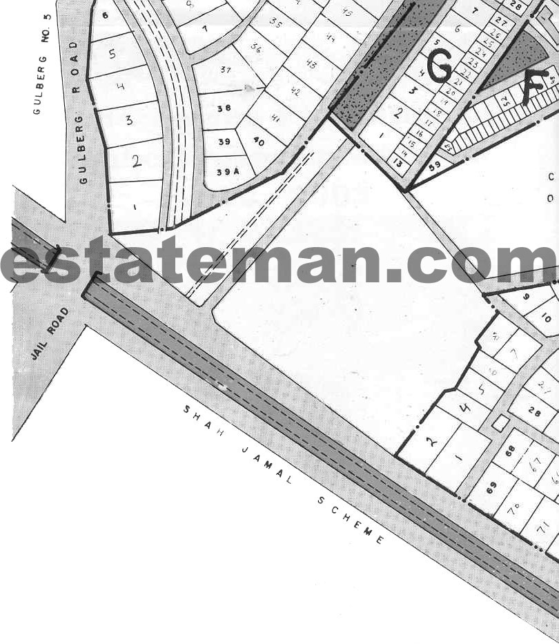 Gulberg Phase 1, 2, 3, 4.(Map Area 6) Please Click Map Navigation Buttons as required. 