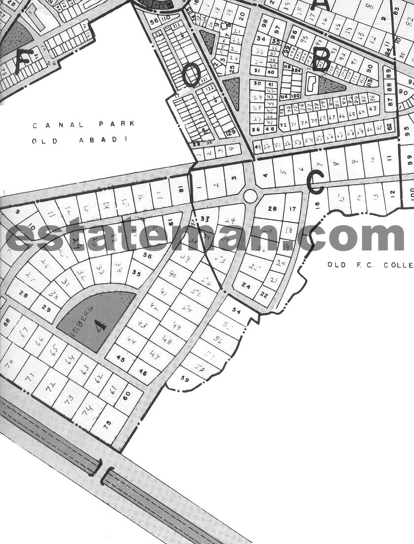Gulberg Phase 1, 2, 3, 4.(Map Area 7) Please Click Map Navigation Buttons as required. 