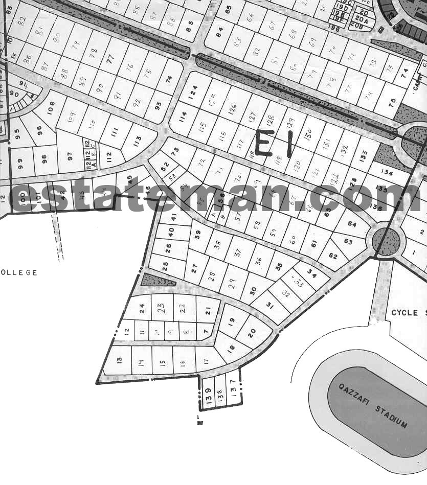 Gulberg Phase 1, 2, 3, 4.(Map Area 8) Please Click Map Navigation Buttons as required. 