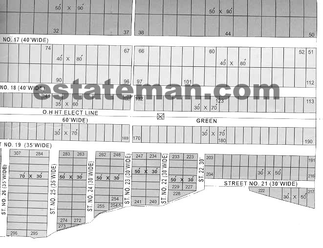 I.B. Housing Society (Map Area 8) Lahore, Click on Map Navigation Buttons as required.