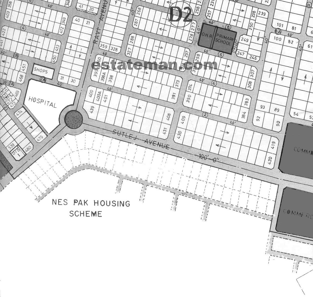 WAPDA Employee's Housing Society (Map Area 14) Lahore. Click on Map Navigation Buttons as required.